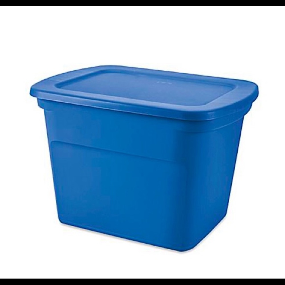 Bins of boys clothing new and used.